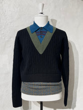 Load image into Gallery viewer, Dries Van Noten layered wool sweater
