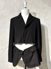 Load image into Gallery viewer, Comme des Garçons BLACK jacket with zipper detail