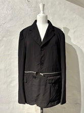Load image into Gallery viewer, Comme des Garçons BLACK jacket with zipper detail