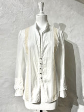 Load image into Gallery viewer, Ann Demeulemeester lace ribbon shirt