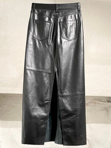 Maison Margiela leather skirt
