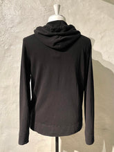 Load image into Gallery viewer, James Perse black zip up hoodie