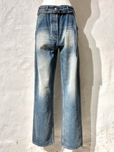 Load image into Gallery viewer, Dries Van Noten denim trousers with belt