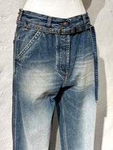 Load image into Gallery viewer, Dries Van Noten denim trousers with belt