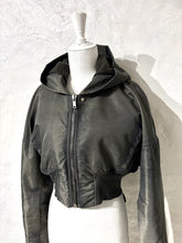 Load image into Gallery viewer, Rick Owens DRKSHDW cropped bomber jacket