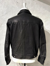 Load image into Gallery viewer, Coor leather trucker jacket