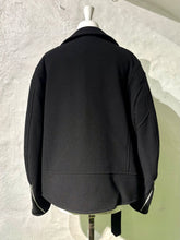Load image into Gallery viewer, Comme des Garçons BLACK oversized wool biker jacket