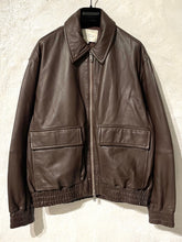 Load image into Gallery viewer, Studio Nicholson leather bomber jacket