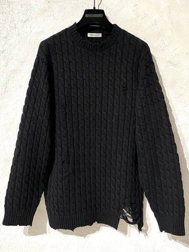 Undercover cable knitted sweater