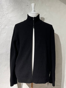 Yohji Yamamoto high neck zip cardigan