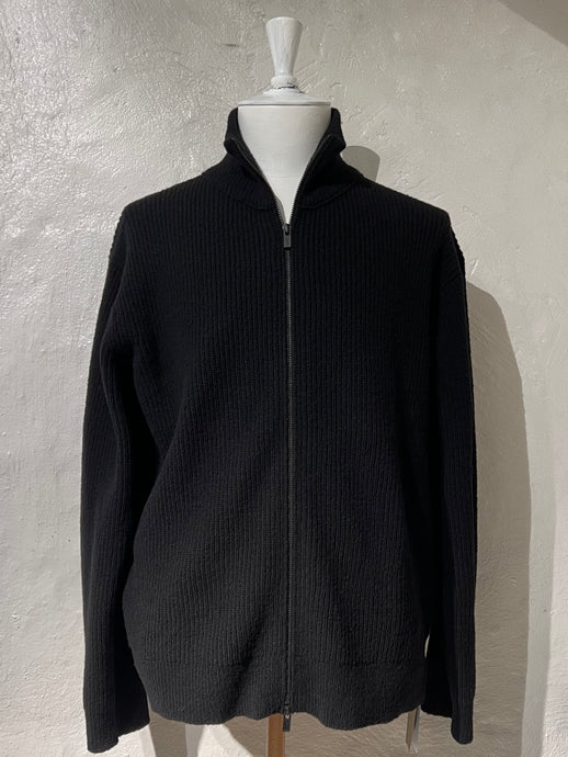 Yohji Yamamoto high neck zip cardigan