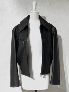 Lemaire boxy leather jacket