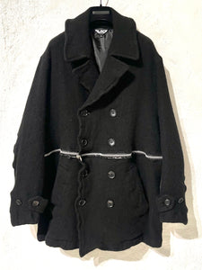 Comme des Garçons BLACK wool peacoat