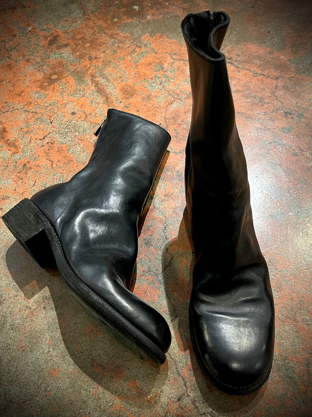 Guidi back zip boots