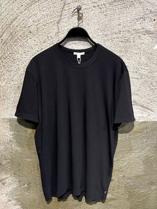 James Perse black cotton jersey t-shirt