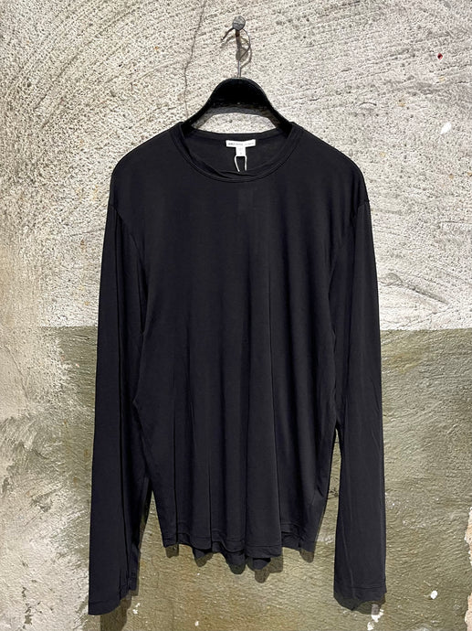 James Perse black long sleeve supima cotton t-shirt