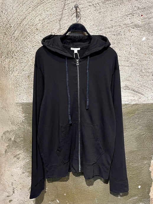 James Perse black zip up hoodie