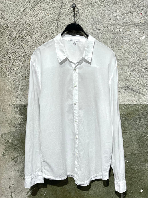 James Perse white cotton shirt