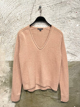 Load image into Gallery viewer, James Perse cashmere V-neck sweater