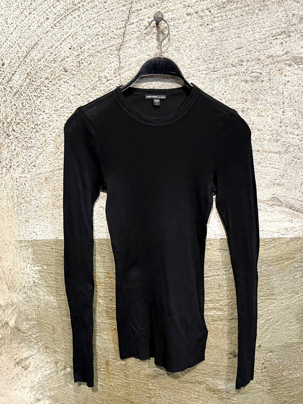 James Perse cashmere ribbed long sleeve