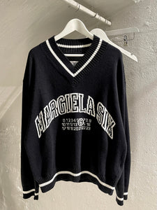 Maison Margiela MM6 knitted V-neck sweater