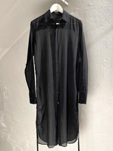 Load image into Gallery viewer, Ann Demeulemeester drawstring cotton chiffon shirt