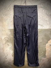 Load image into Gallery viewer, Dries Van Noten midnight blue nylon trousers