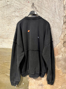 Martine Rose deconstructed zip up crewneck sweater