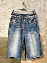 Load image into Gallery viewer, Martine Rose exposed zip denim shorts