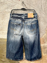 Load image into Gallery viewer, Martine Rose exposed zip denim shorts