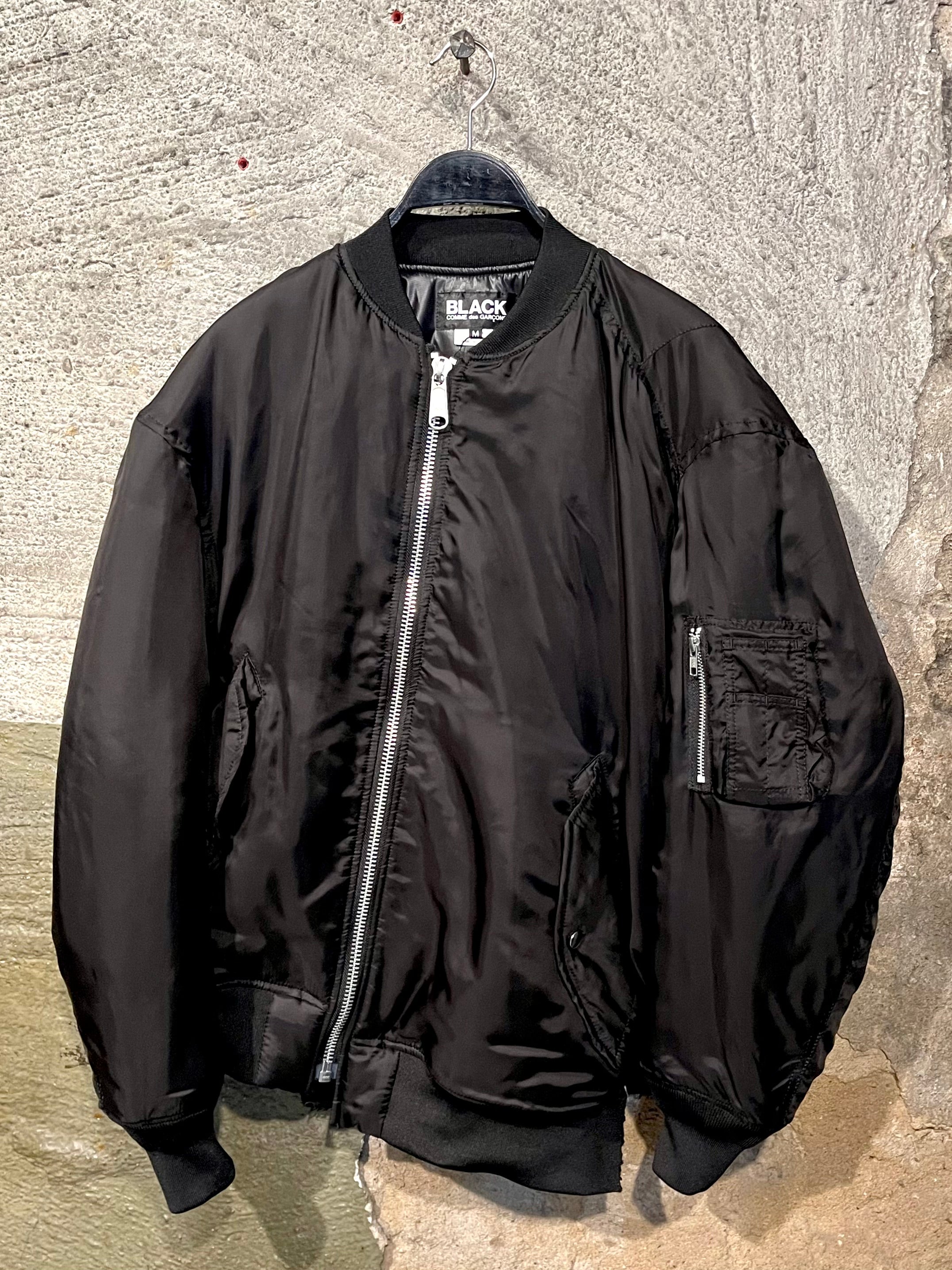 COMME DES GARCONS HOMME J005 SPORT BOMBER BLACK MIX | TODAY