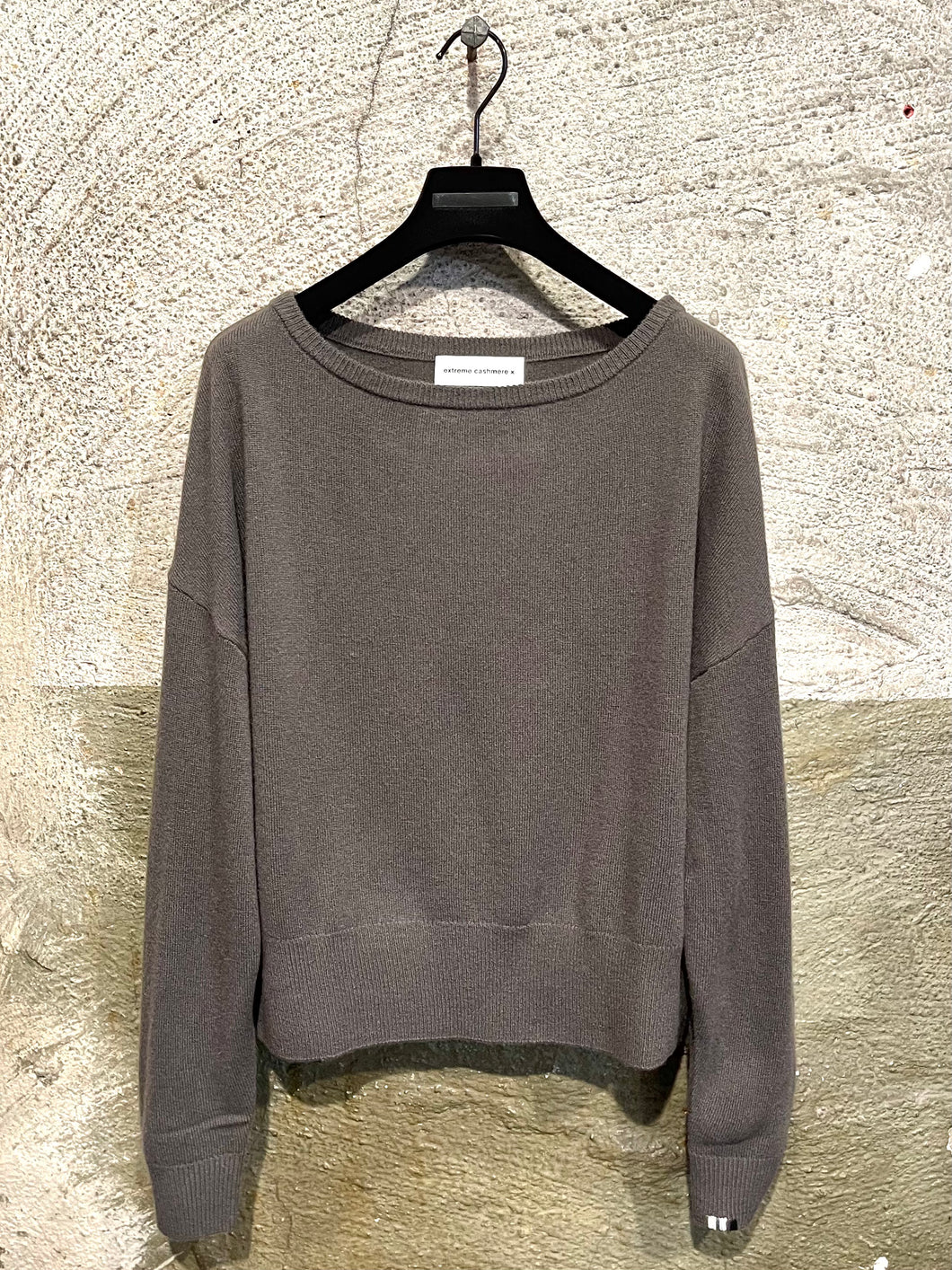 Extreme Cashmere fine knit boat neck top