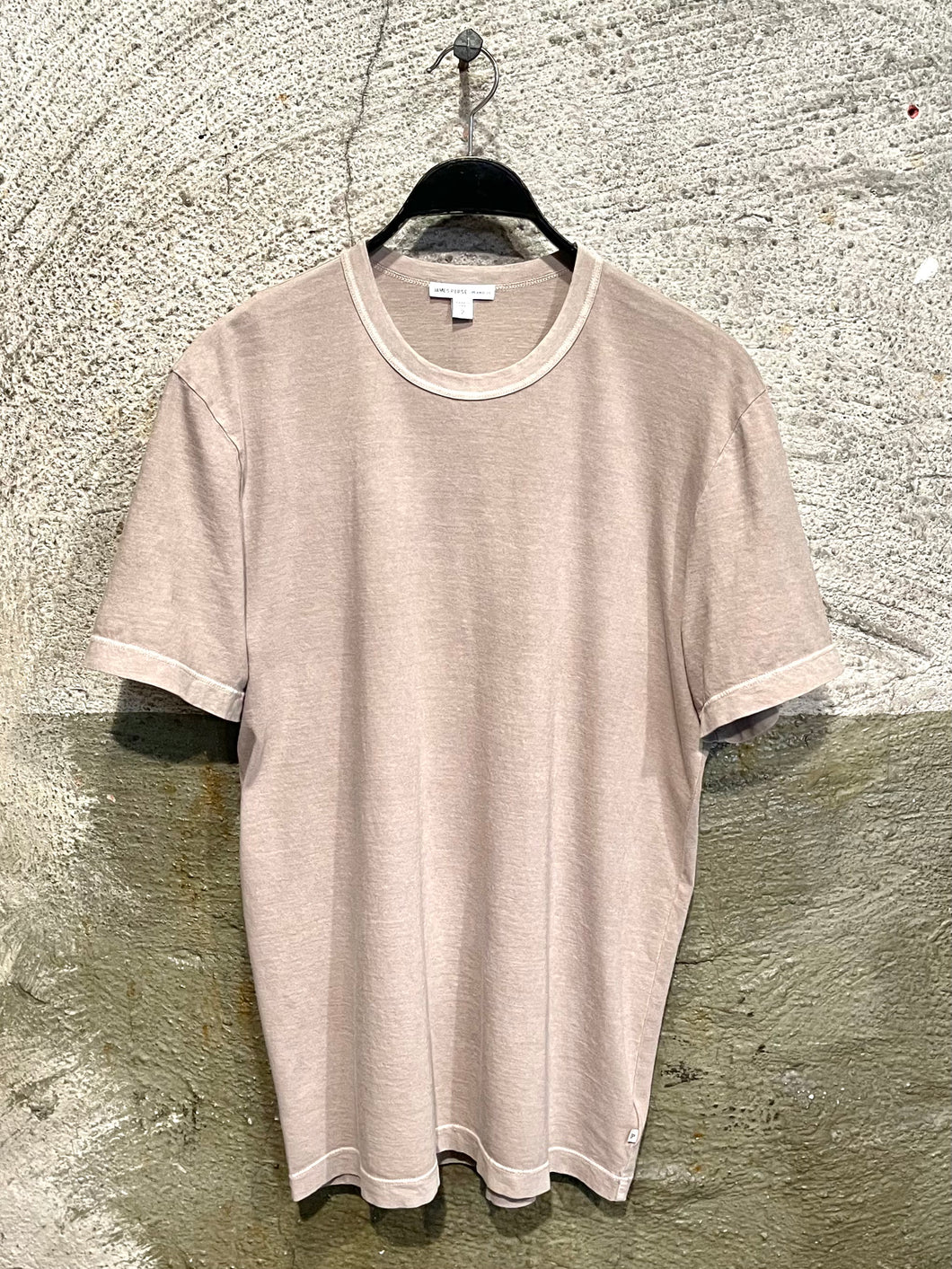 James Perse beige cotton jersey t-shirt