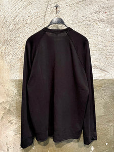 James Perse black cotton jersey sweater