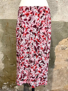 Dries Van Noten bias cut printed skirt