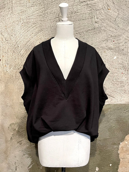 Dries Van Noten oversized draped sleeveless sweater