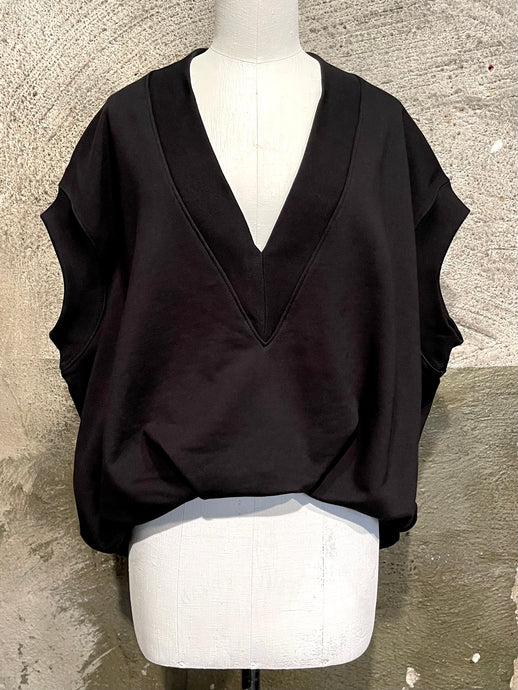 Dries Van Noten oversized draped sleeveless sweater