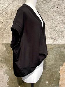 Dries Van Noten oversized draped sleeveless sweater