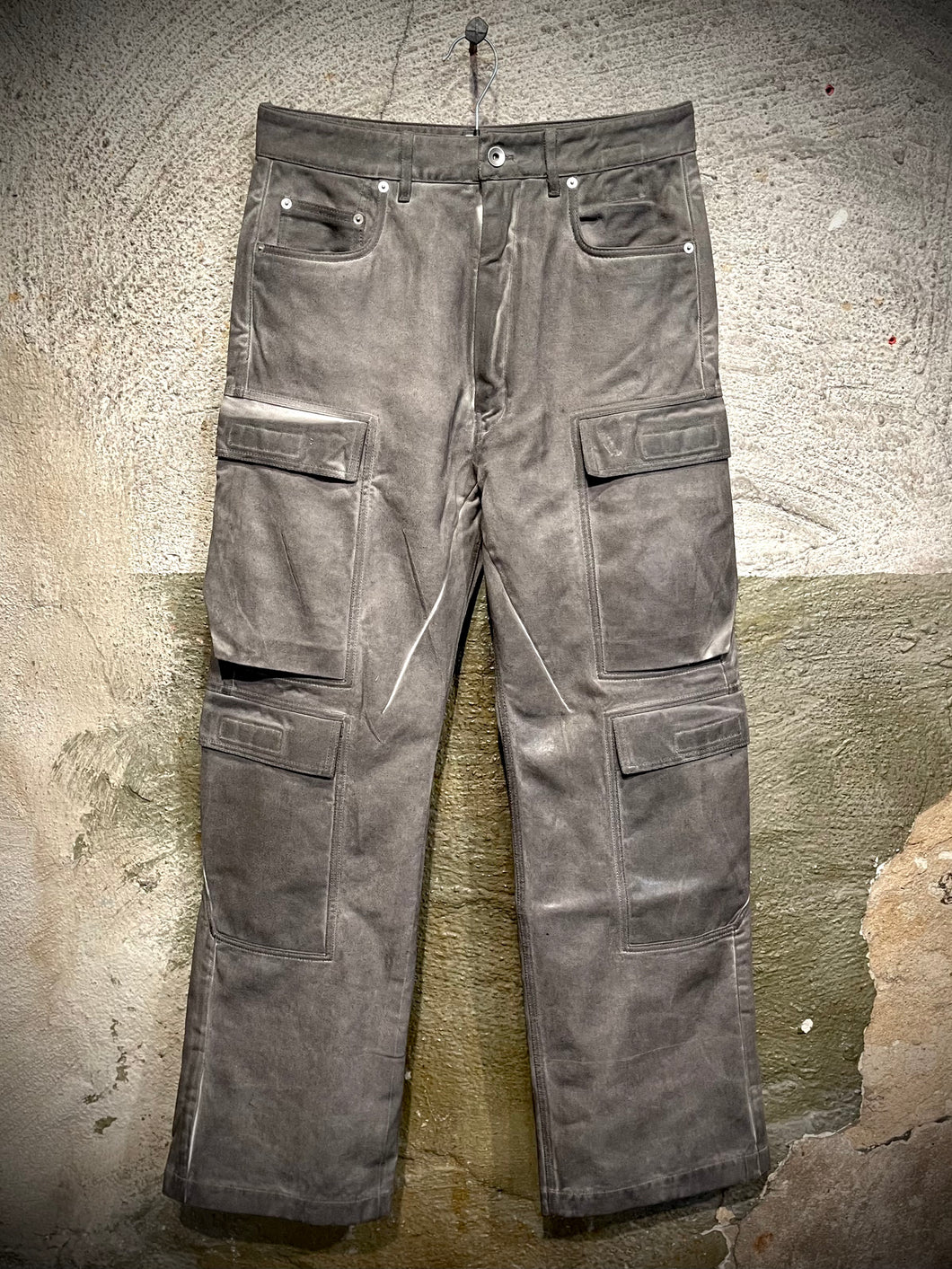 Rick Owens DRKSHDW cargo denim trousers