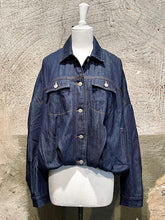 Load image into Gallery viewer, Dries Van Noten draped denim jacket