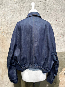 Dries Van Noten draped denim jacket