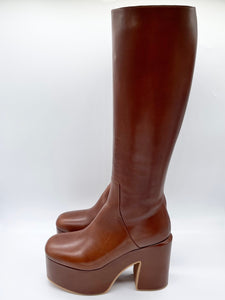 Dries Van Noten knee high platform boots