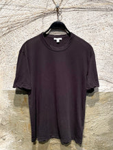 Load image into Gallery viewer, James Perse oversized black crepe t-shirt