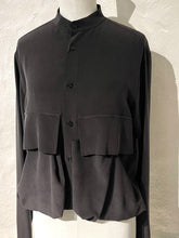 Load image into Gallery viewer, Ann Demeulemeester cropped silk cargo jacket