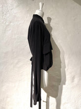 Load image into Gallery viewer, Ann Demeulemeester cropped silk cargo jacket