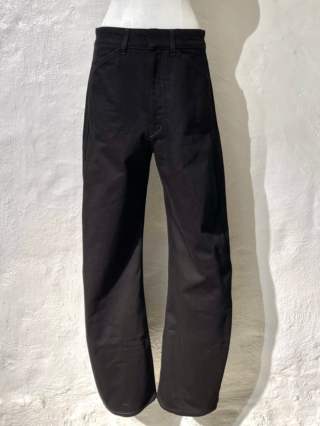 Lemaire high waisted curved denim trousers