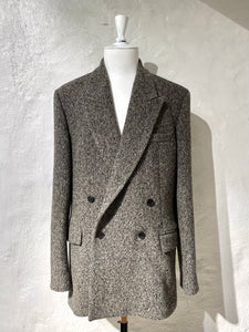 Dries Van Noten oversized tweed jacket