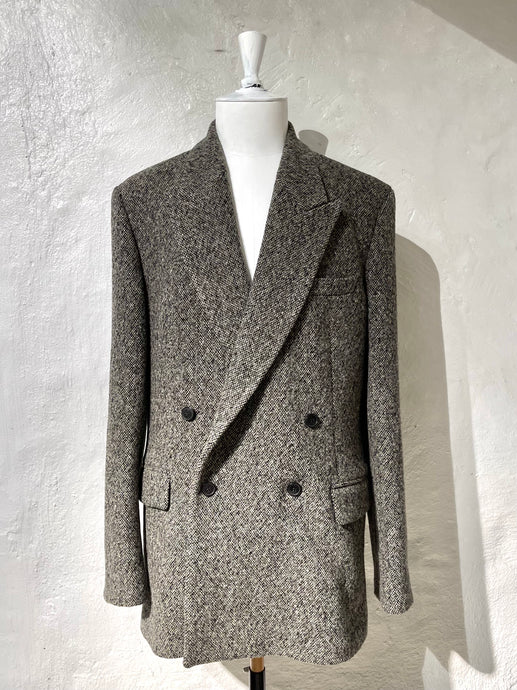 Dries Van Noten oversized tweed jacket