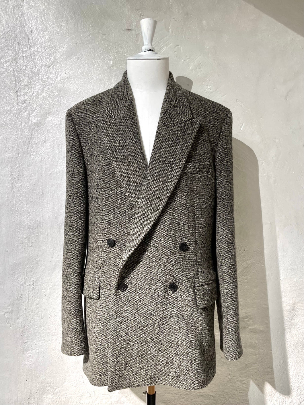 Dries Van Noten oversized tweed jacket