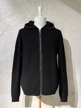Load image into Gallery viewer, Rick Owen fisherman knit zip hoodie